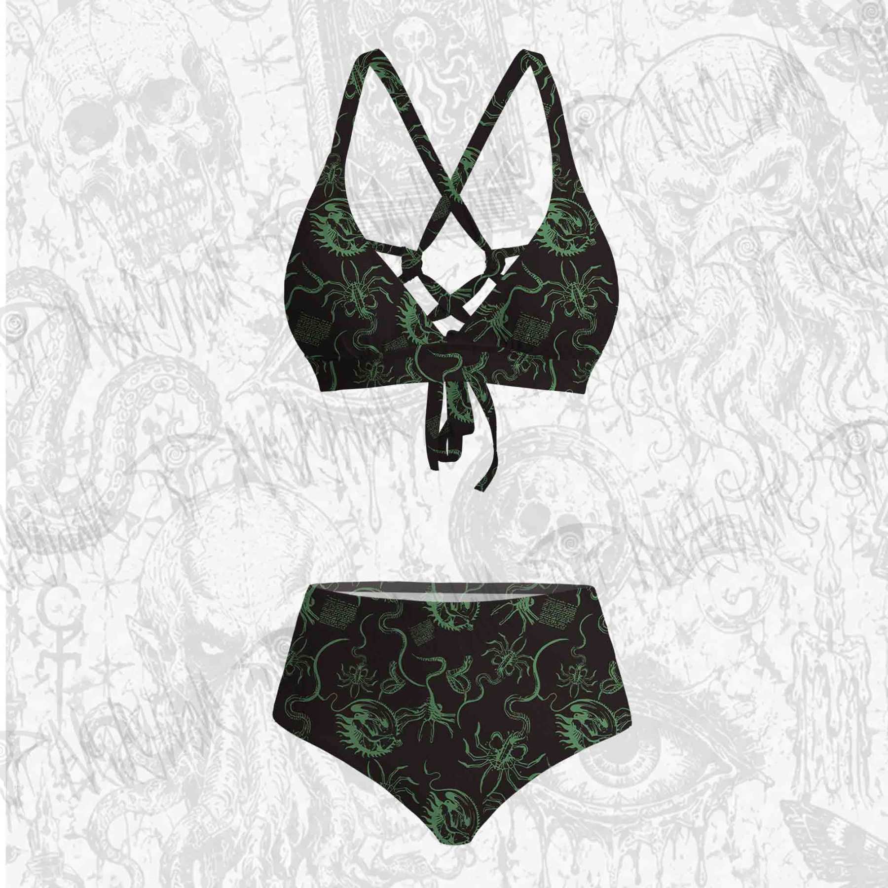 Alien Delivery Guy Bikini Set