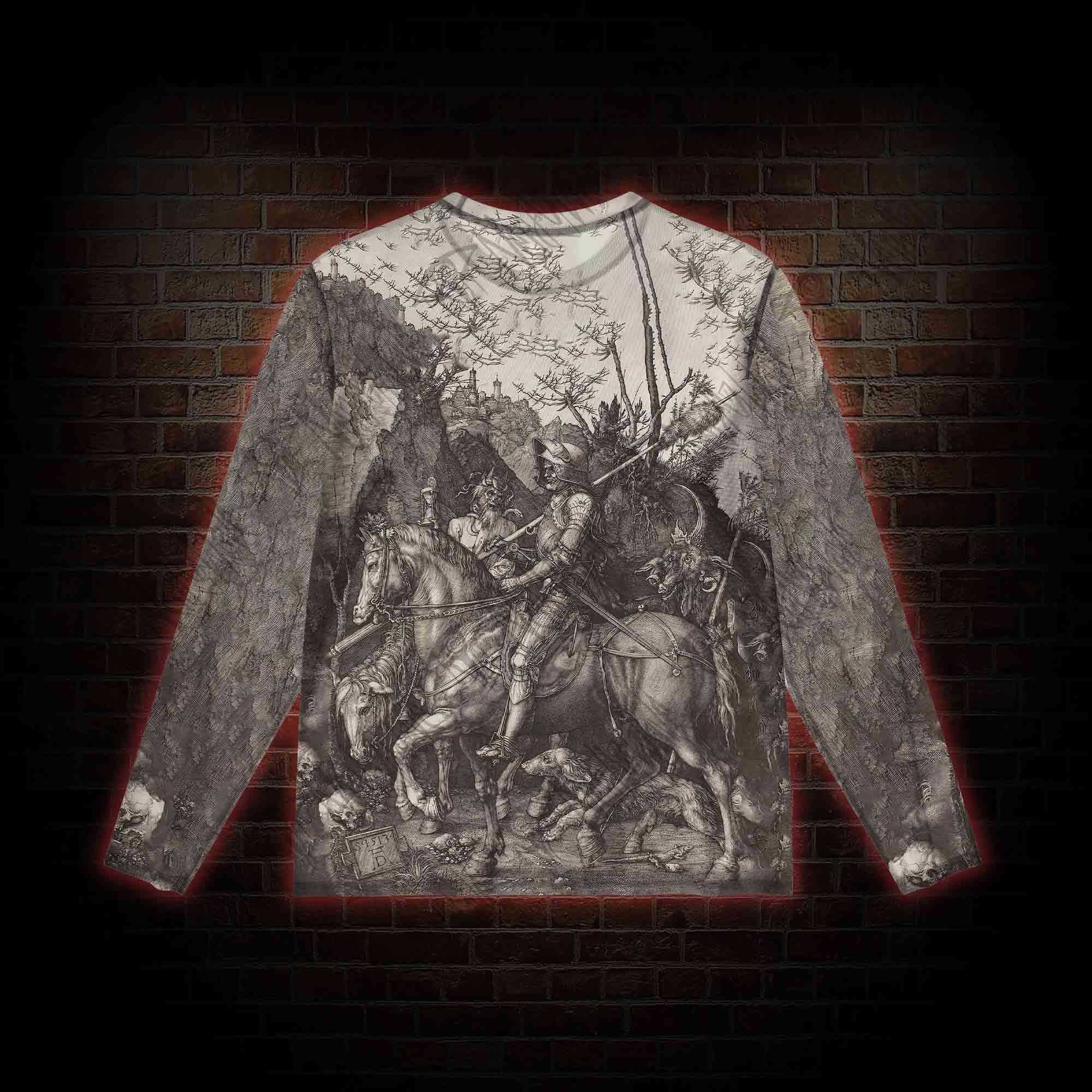 Medieval Knights Mesh Long Sleeve Top