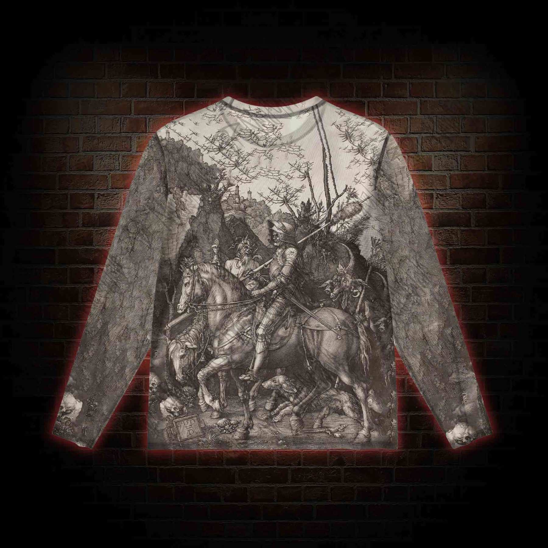Medieval Knights Mesh Long Sleeve Top