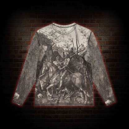 Medieval Knights Mesh Long Sleeve Top