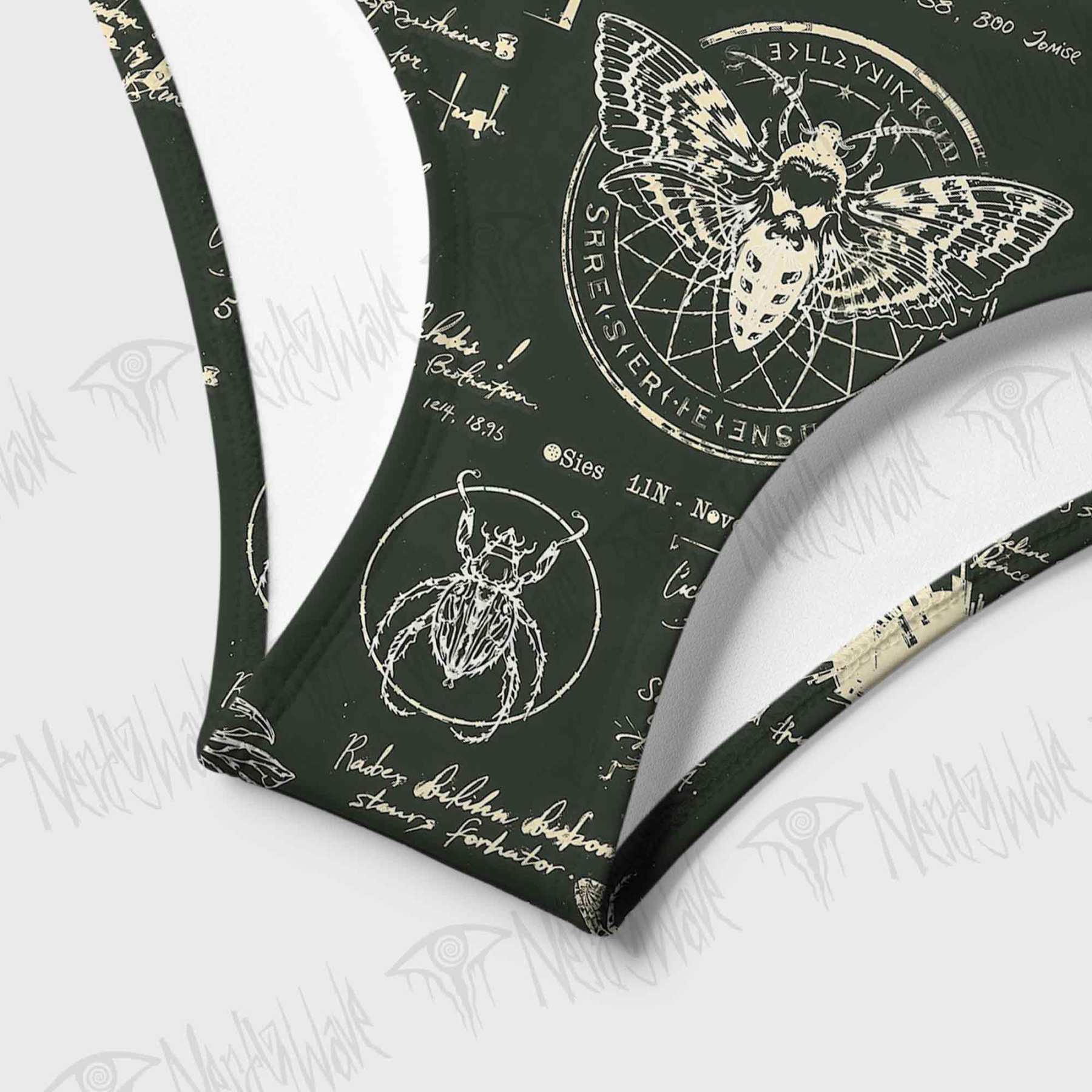 Retro Insects Women's Adjustable Tie-Strap Bikini