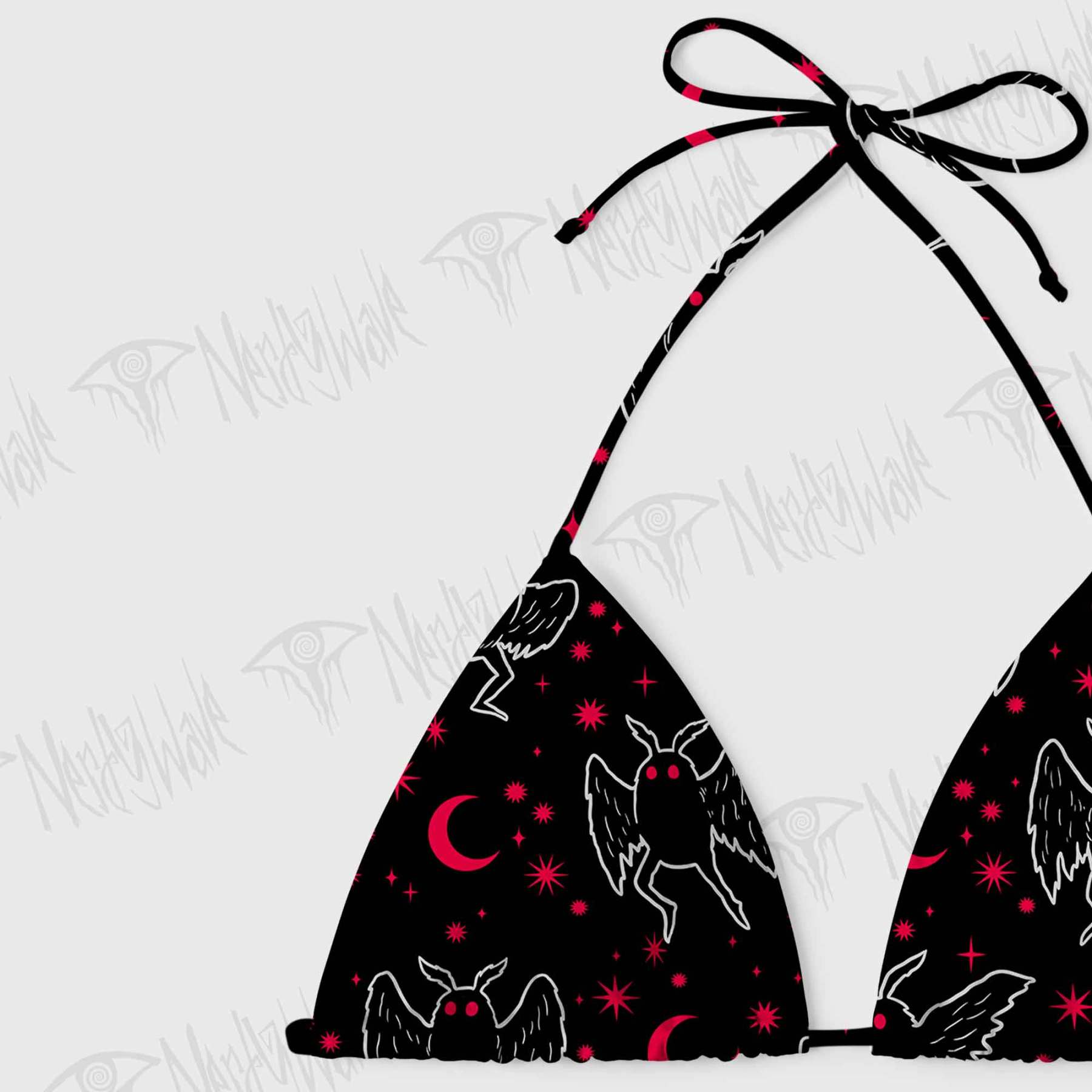 Mothman Night Women's Adjustable Tie-Strap Bikini
