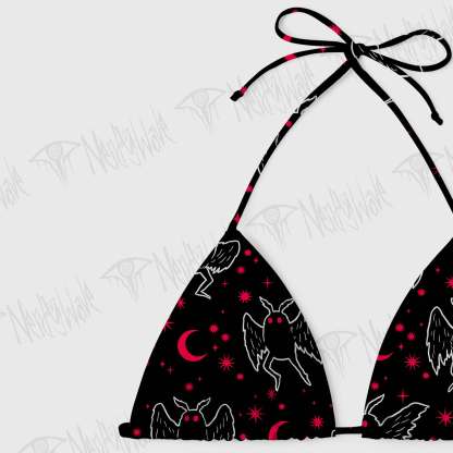 Mothman Night Women's Adjustable Tie-Strap Bikini