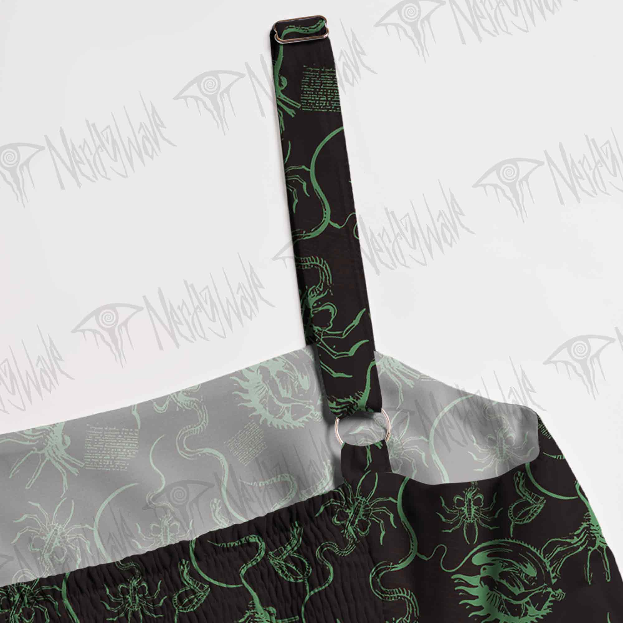 Alien Delivery Guy Spaghetti Strap Long Dress