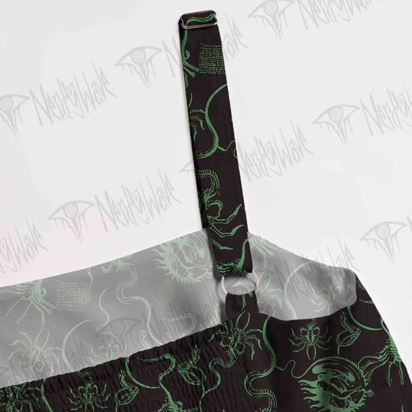 Alien Delivery Guy Spaghetti Strap Long Dress
