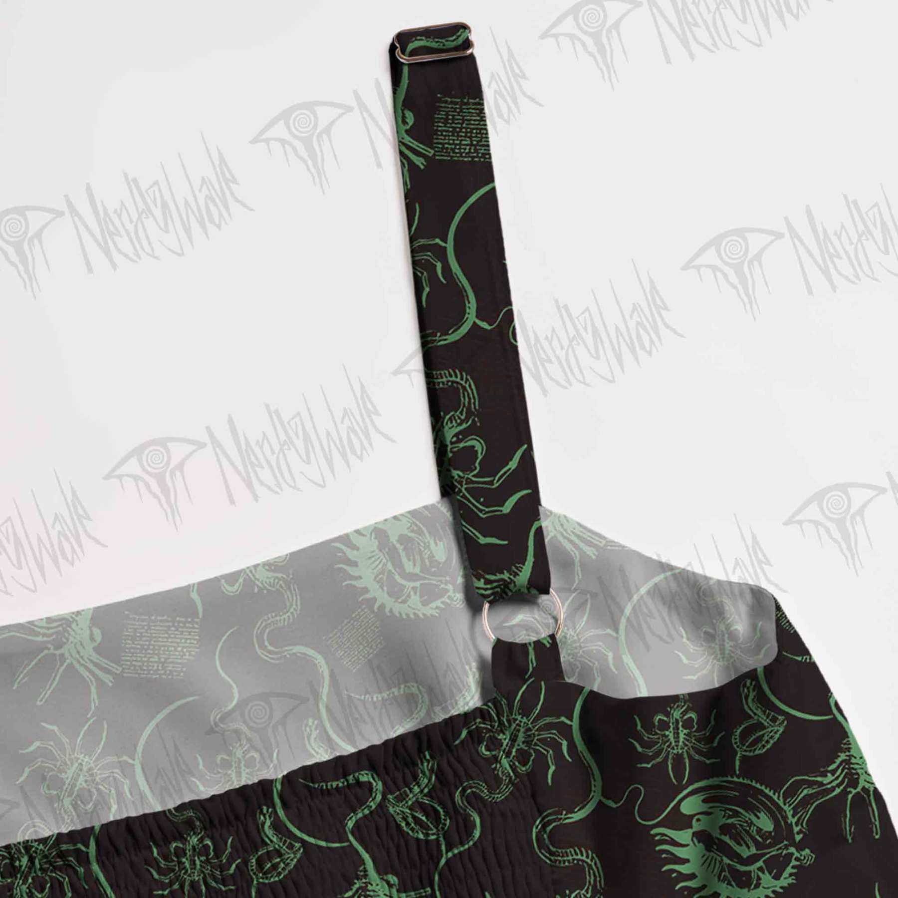 Alien Delivery Guy Spaghetti Strap Long Dress