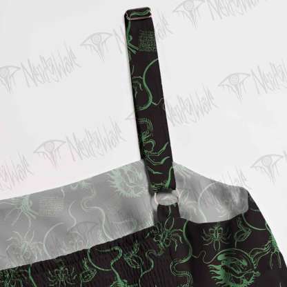 Alien Delivery Guy Spaghetti Strap Long Dress