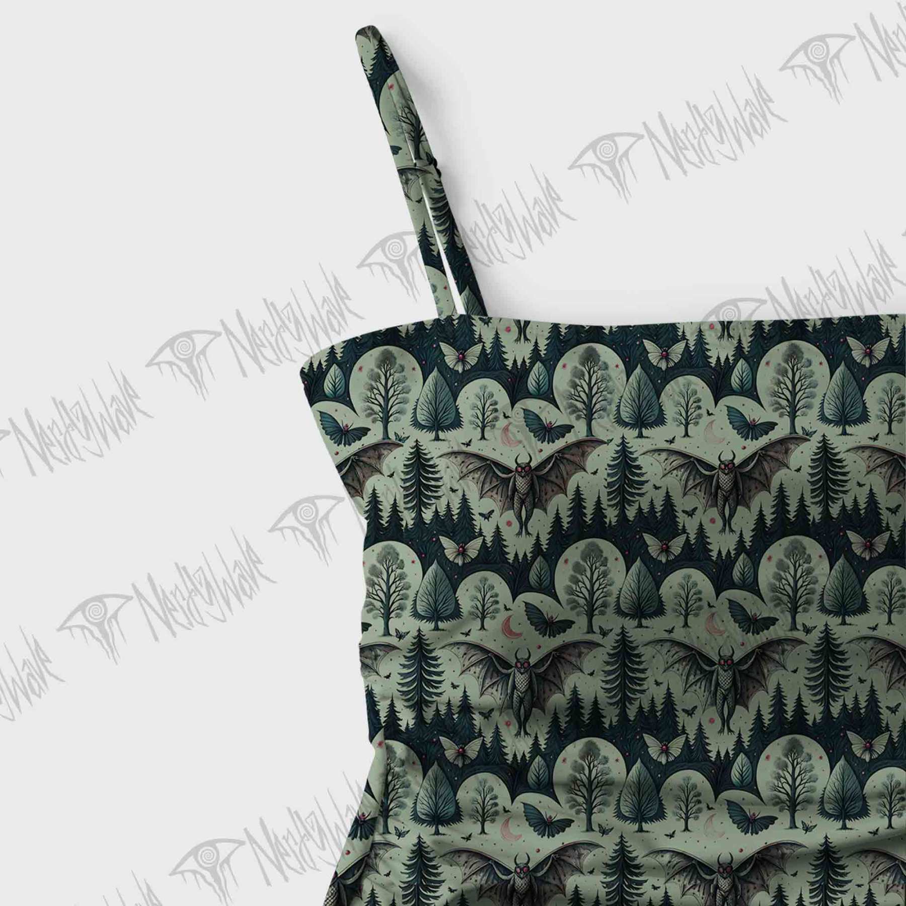 Home of the Mothman Slim-Strap Swimsuit