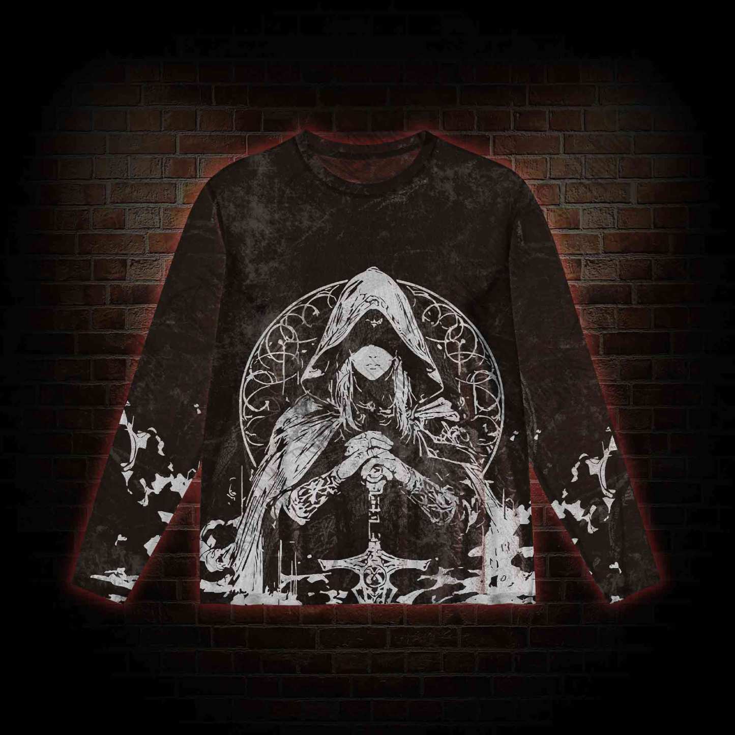 Finger Maiden Mesh Long Sleeve Top