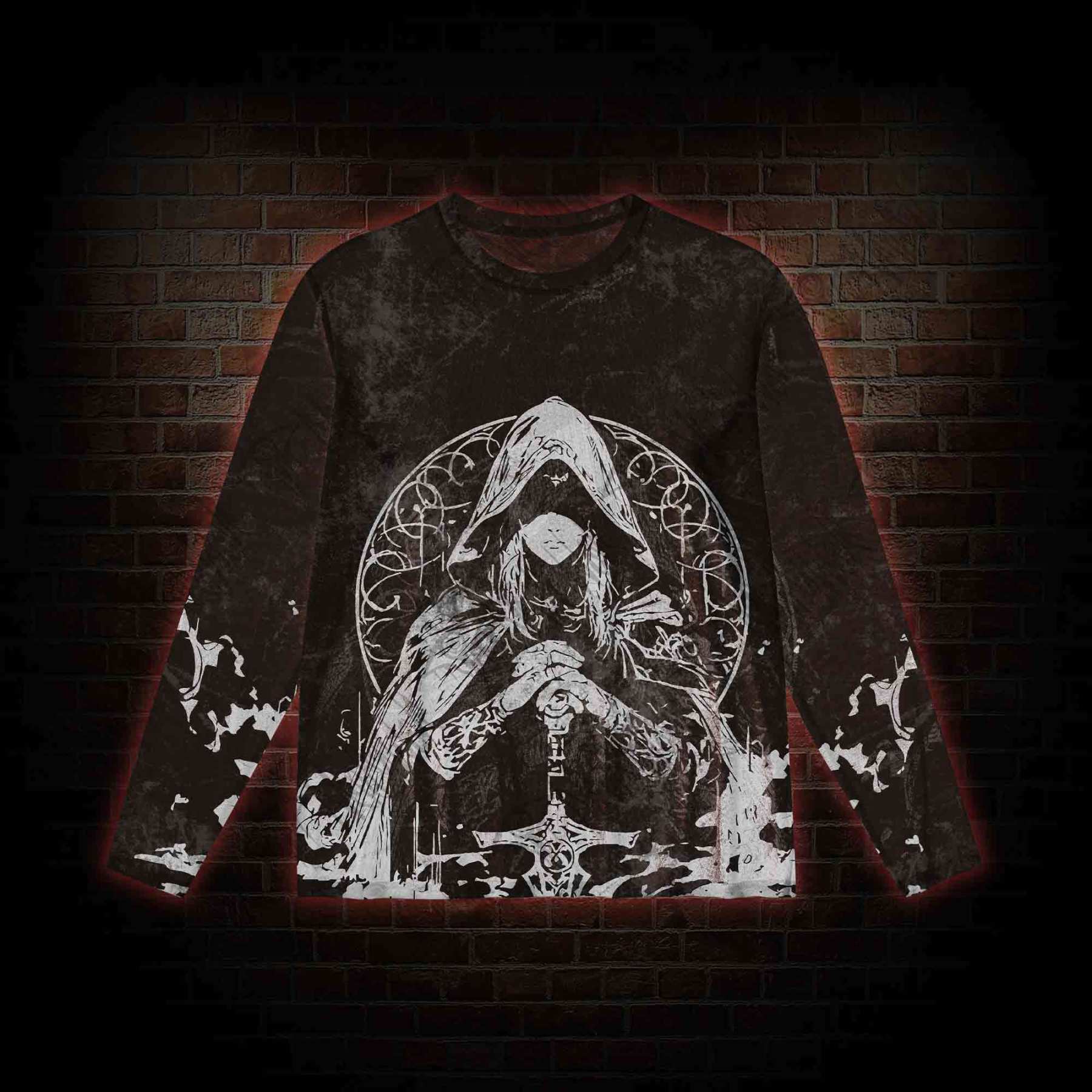 Finger Maiden Mesh Long Sleeve Top