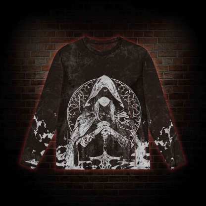 Finger Maiden Mesh Long Sleeve Top