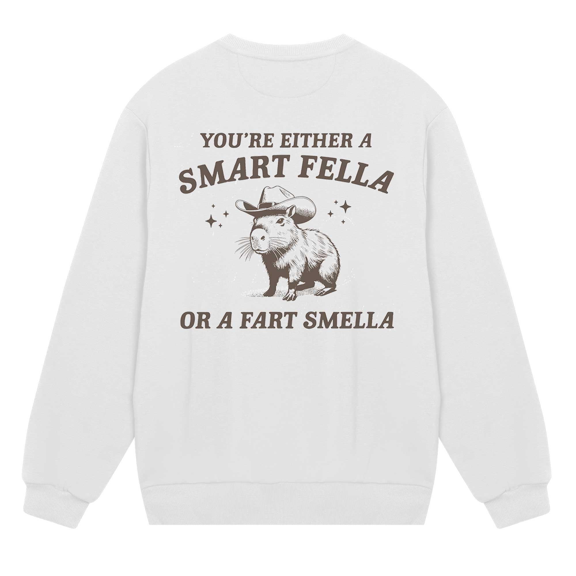 Smart Fella Or Fart Smella Sweatshirt