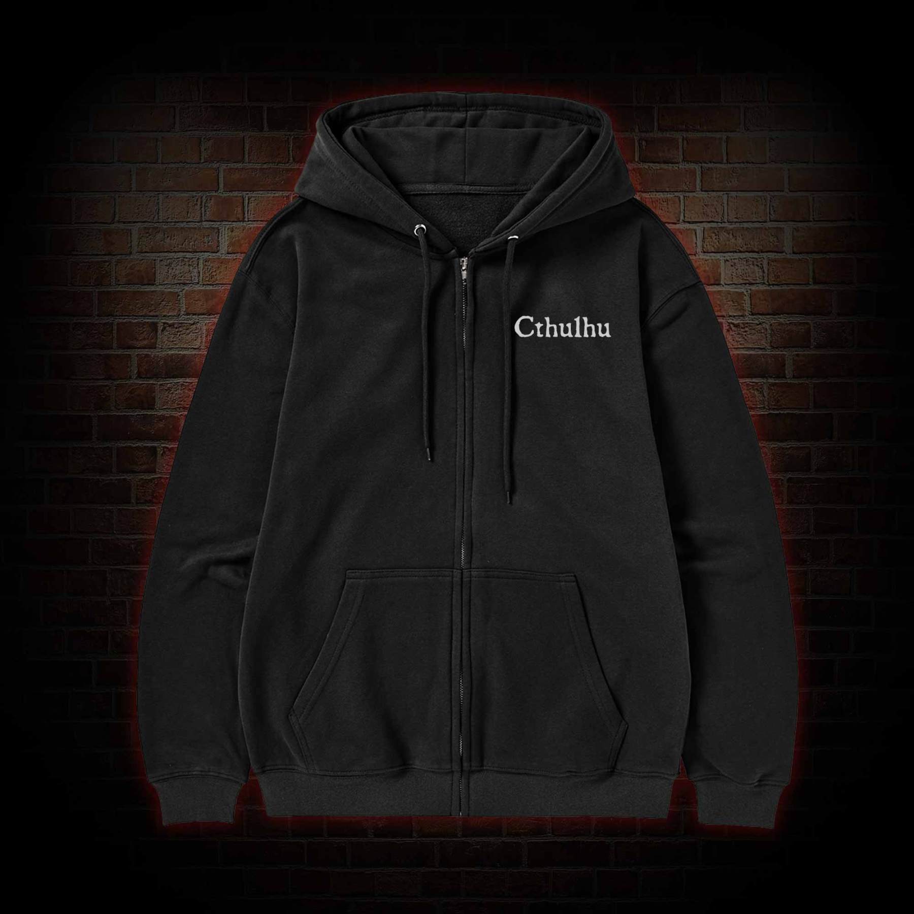 Thus Emergeth Cthulhu Zipper Hoodie