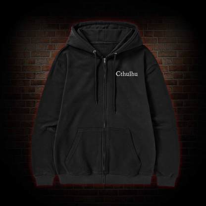 Thus Emergeth Cthulhu Zipper Hoodie
