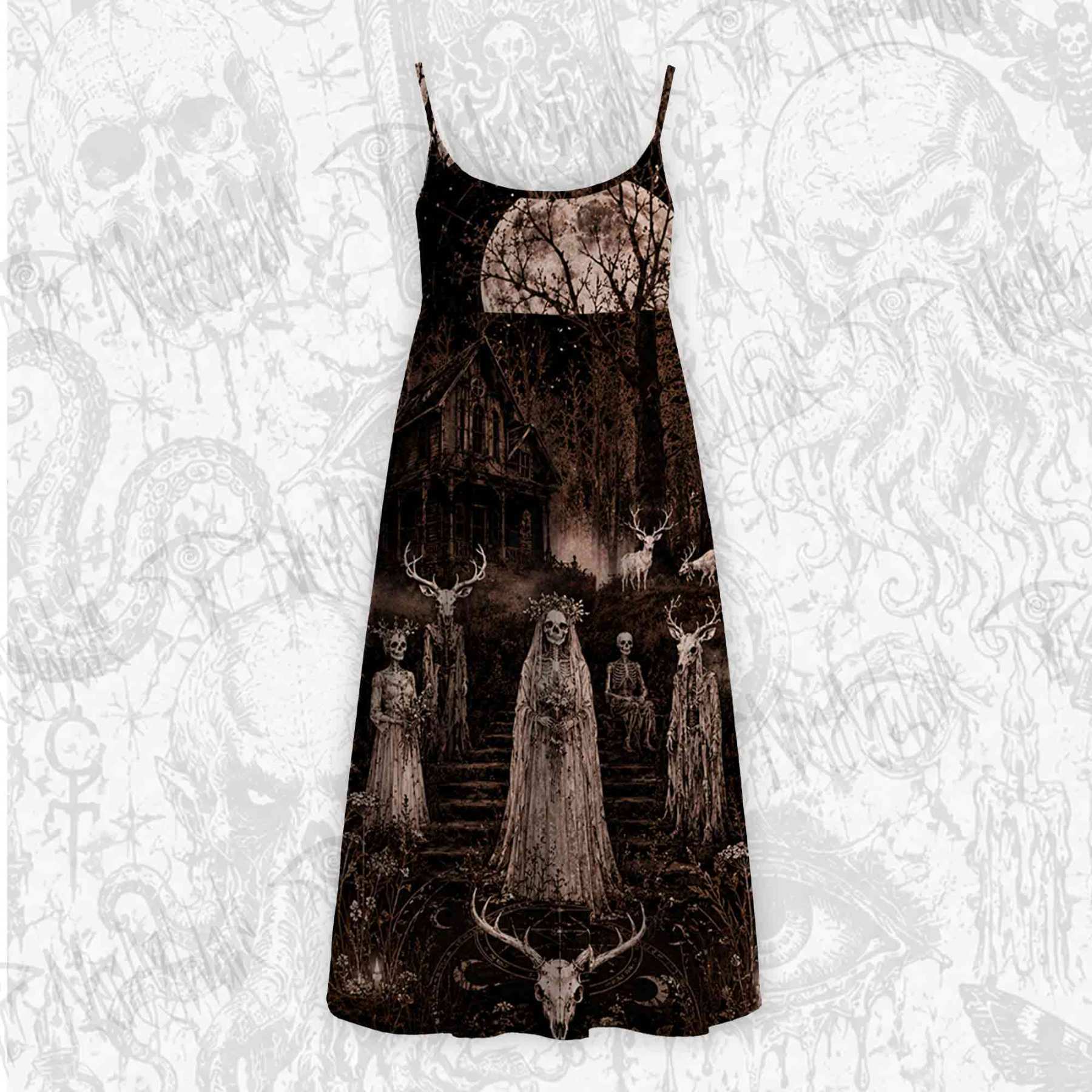 Lost Souls Strap Midi Sundress