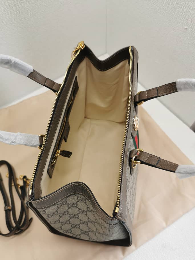 GG OPHIDIA GG MEDIUM TOP HANDLE TOTE BAG 524537 K05NB 8745