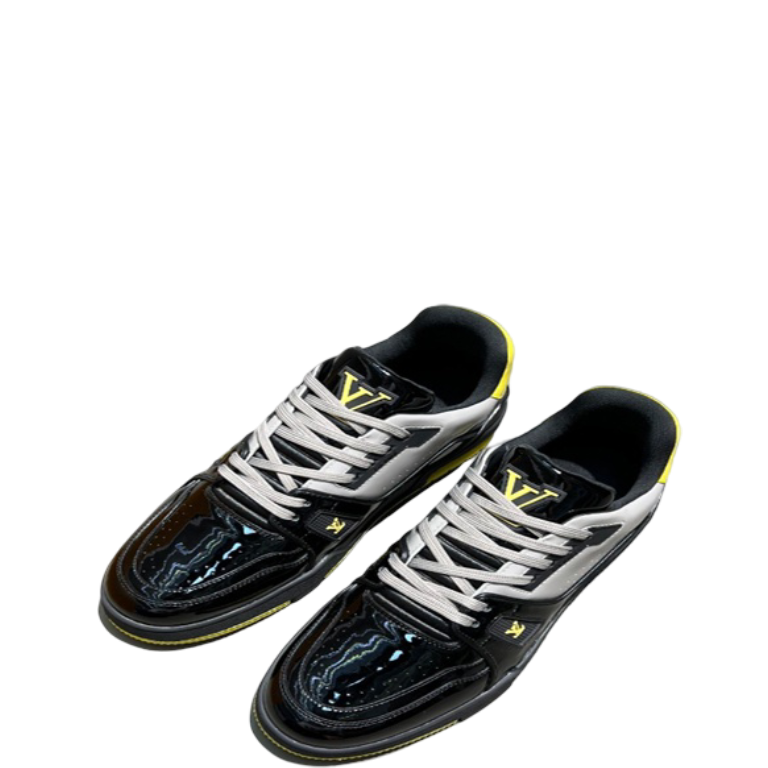 LUV TRAINER SNEAKER PATENT CANVAS BLACK VIRGIL ABLOH