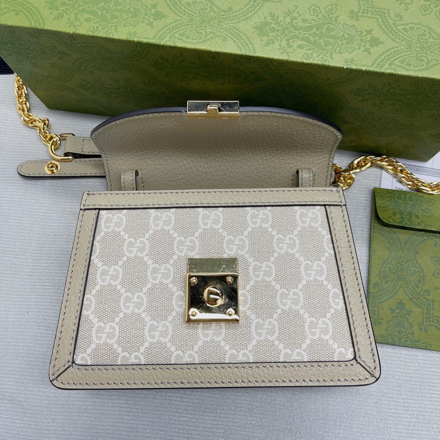 gg Ophidia gg Mini Shoulder Bag Beige For Women, Women&#8217;s Bags 6.9in/18cm gg 696180 UULAG 9682