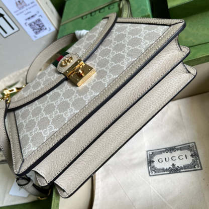 gg Ophidia Small gg Top Handle Bag Beige For Women, Women&#8217;s Bags 9.8in/25cm gg ‎651055 UULAG 9682