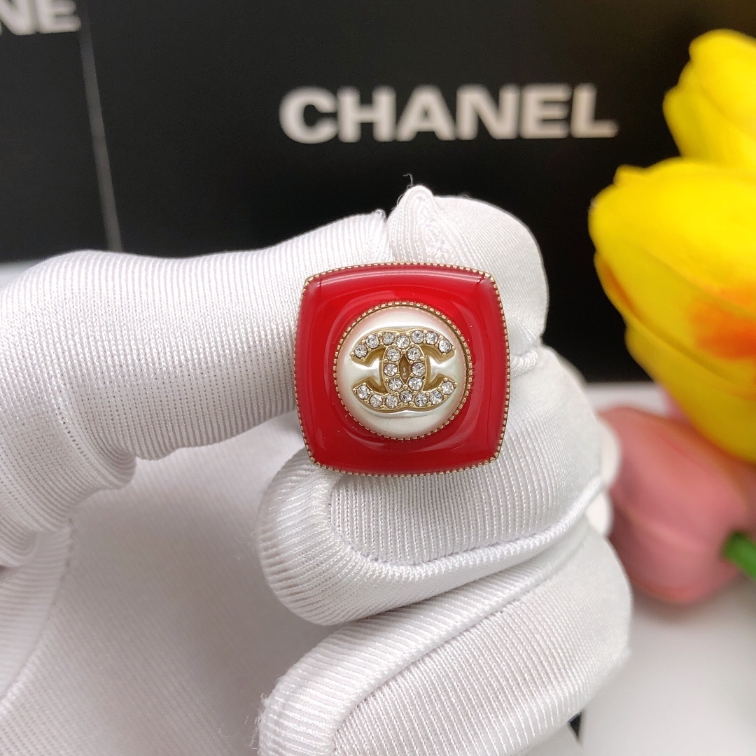 CC CC EARRINGS RED