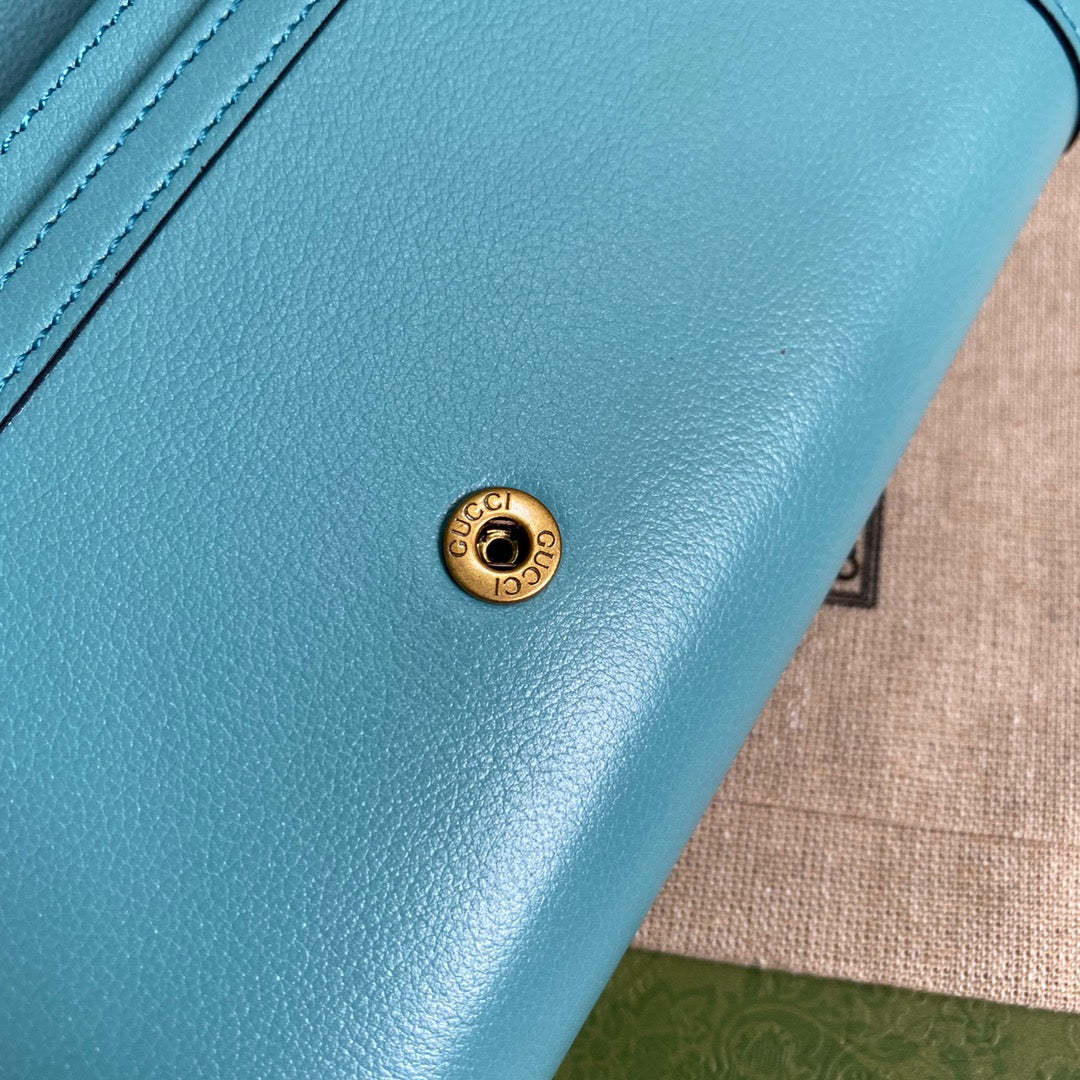 gg Diana Chain Wallet With Bamboo Blue For Women, Women’s Bags 7.4in/19cm gg