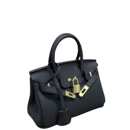 HM BIRKIN MINI GOLD HARDWARE EPSOM BLACK 20CM