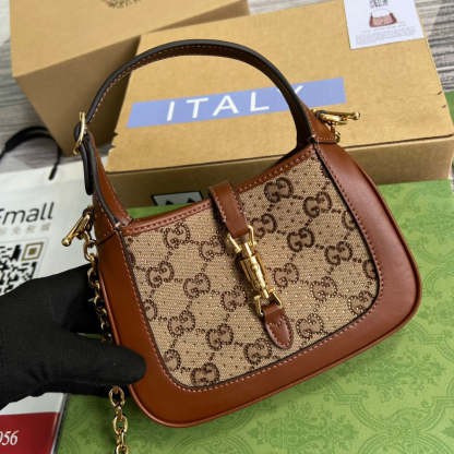 gg Jackie 1961 Mini gg Shoulder Bag Beige For Women, Women&#8217;s Bags 7.5in/19cm gg 675799 21HRG 2687