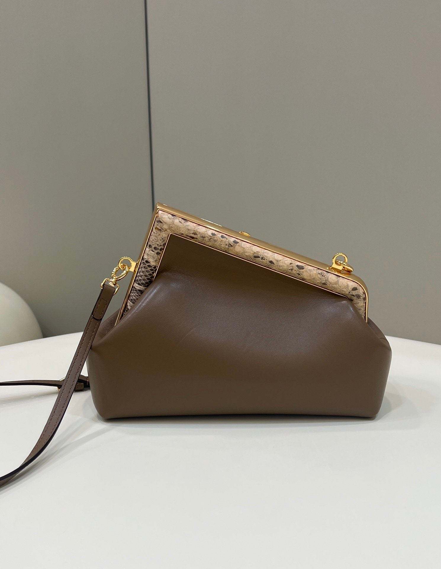 FI First Small Dark Brown For Women, Women’s HandBags, Shoulder And Crossbody Bags 10.2in/26cm FF 8BP129