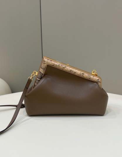 FI First Small Dark Brown For Women, Women’s HandBags, Shoulder And Crossbody Bags 10.2in/26cm FF 8BP129