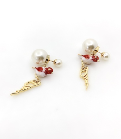 DOR TRIBALES RED EARRINGS