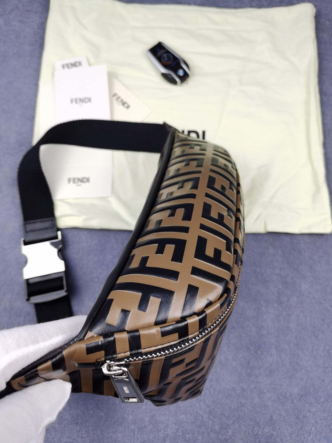FI Belt Bag Brown For Men, Men’s Bags 18.1in/46cm FF 7VA434A5PJF0H3C