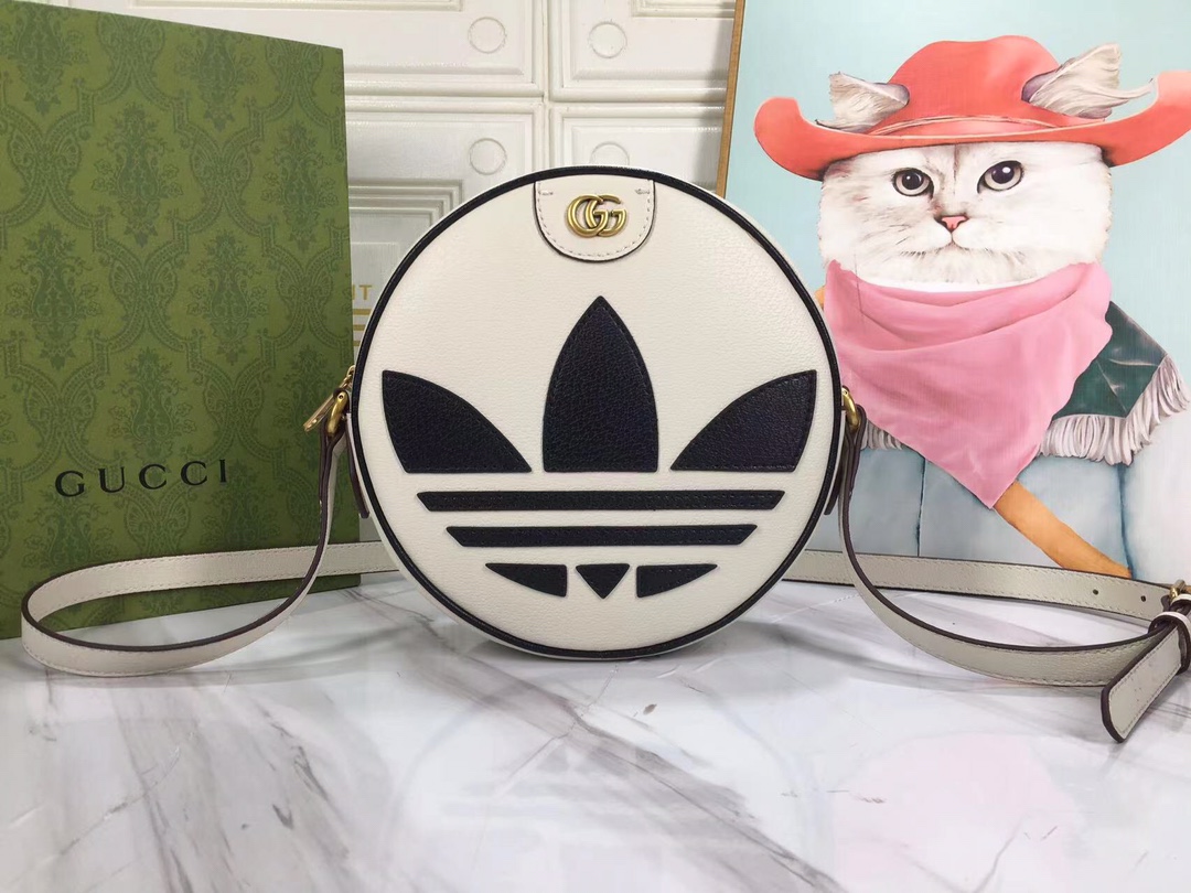 GG x ADIDAS OPHIDIA SHOULDER BAG WHITE 22CM 702626 DJ24T 8847