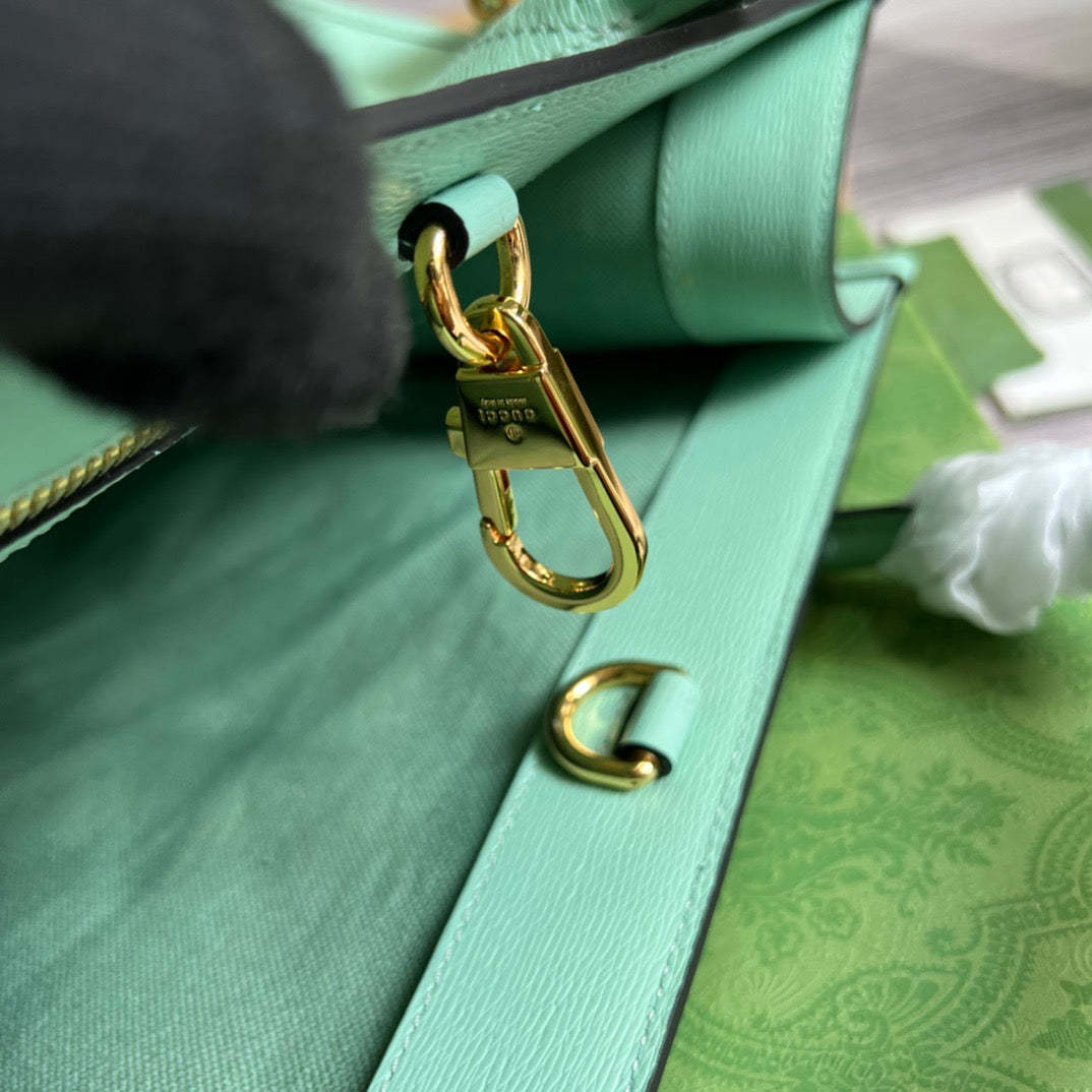 gg Bananya Print Small Tote Green For Women, Women’s Bags 12.2in/31cm gg 659983 U22AG 3067