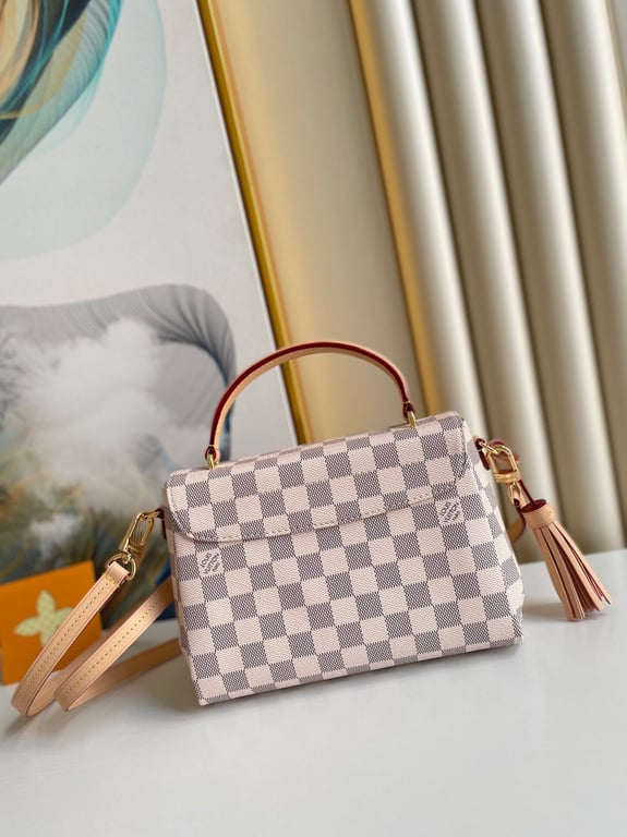 LUV DAMIER AZUR CROISETTE 25CM
