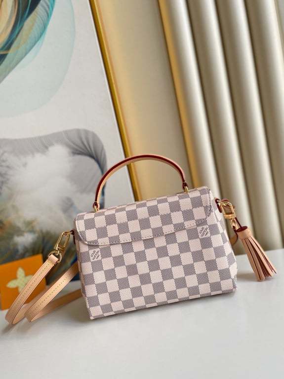 LUV DAMIER AZUR CROISETTE 25CM