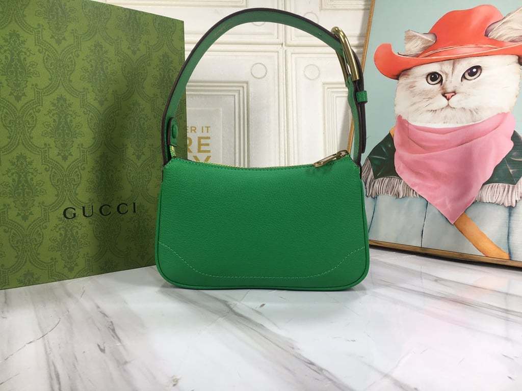 GG APHRODITE MINI SHOULDER BAG 21CM GREEN