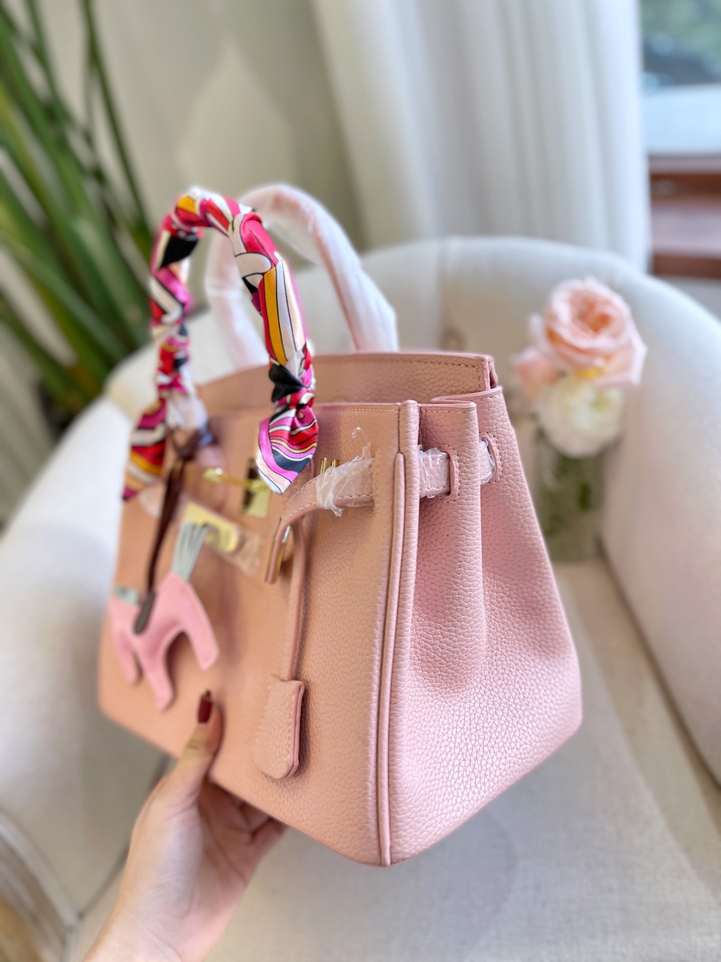 HM BIRKIN 35 TOGO LEATHER GOLD HARDWARE LIGHT PINK 35CM