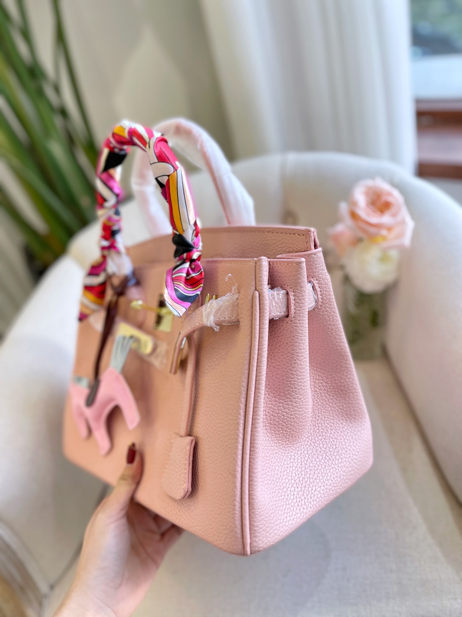 HM BIRKIN 35 TOGO LEATHER GOLD HARDWARE LIGHT PINK 35CM