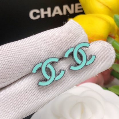 CC CC EARRINGS BLUE