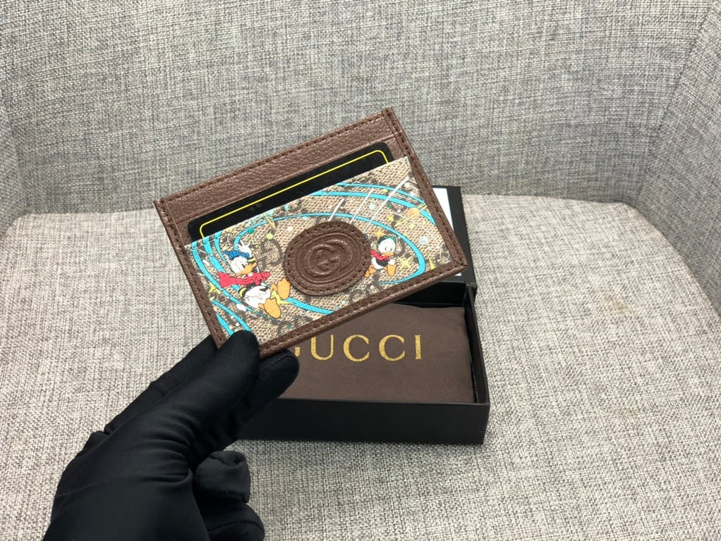 GG X DISNEY DONALD DUCK WALLET BROWN 10CM