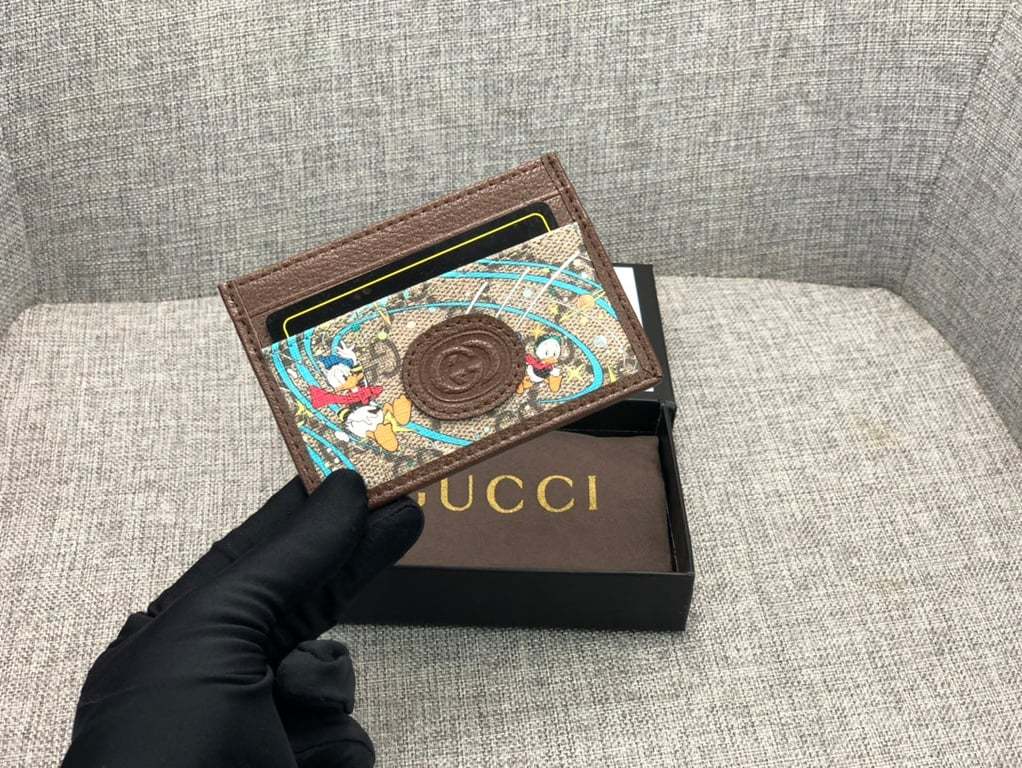 GG X DISNEY DONALD DUCK WALLET BROWN 10CM