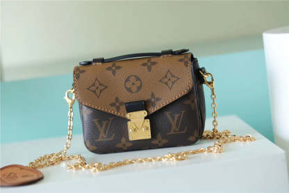 LV Micro Metis Monogram Canvas For Women, Women’s Handbags, Shoulder And Crossbody Bags 5.5in/14cm LV