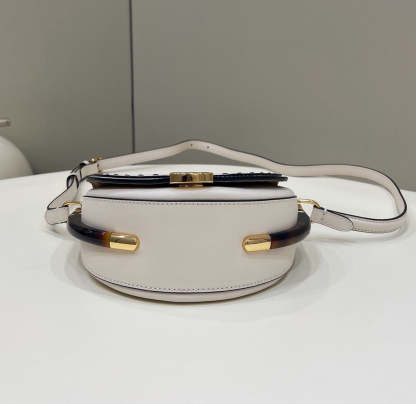 FI Moonlight Saddle White Bag For Woman 19cm/7.5in