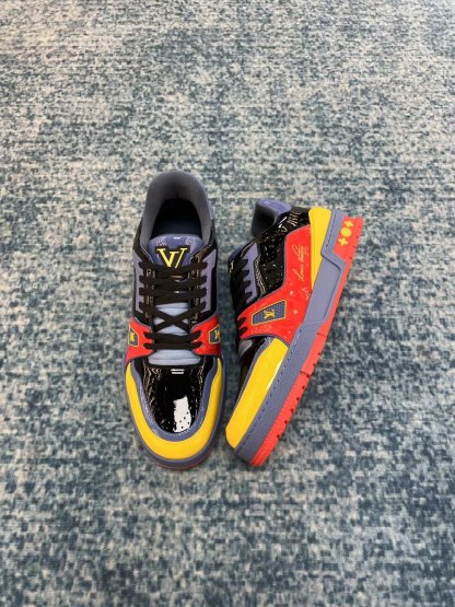 LUV TRAINER SNEAKER PATENT CANVAS NAVY BLUE VIRGIL ABLOH