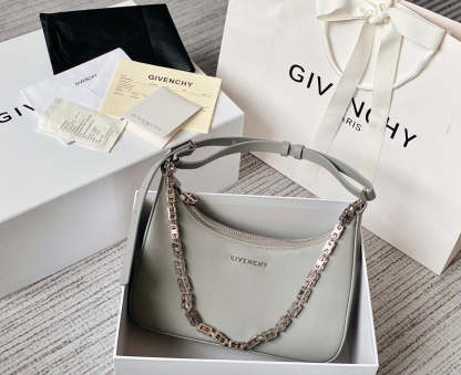 gv Small Moon Cut Out Bag Grey For Women, Handbags, Shoulder Bags 9.8in/25cm GVC