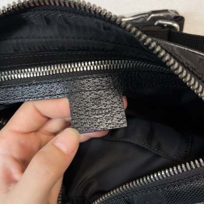 gg Off The Grid Belt Bag Black gg ECONYL® For Men  9.5in/24cm gg 631341 H9HBN 1000