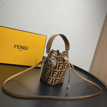 FI Mon Tresor Light Brown Mini Bag For Woman 18cm/7in