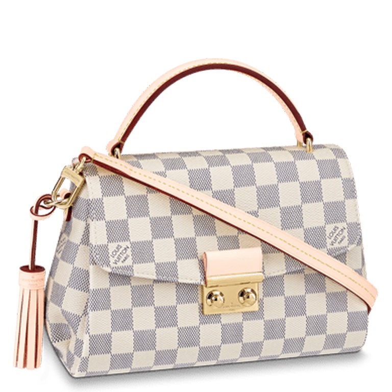 LUV DAMIER AZUR CROISETTE 25CM