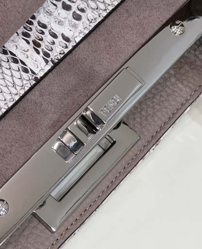 FI Peekaboo ISeeU Medium Greige For Women, Women&#8217;s Handbags, Shoulder Bag 13.1in/33.5cm FF