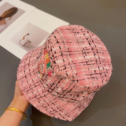 CC FANTASY TWEED MULTICOLOR LOGO BUCKET HAT PINK